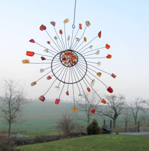 Sluníčko drátované - karneol, citrín — foto 3