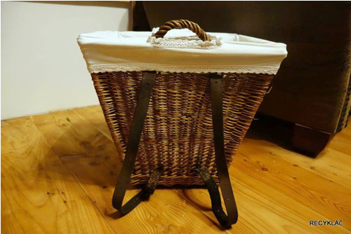 Proutěná nůše s bavlněnou vsadkou — foto 2