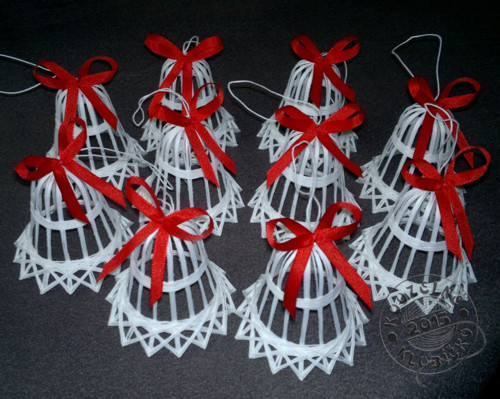 Zvonek BÍLÝ 6 cm — foto 2