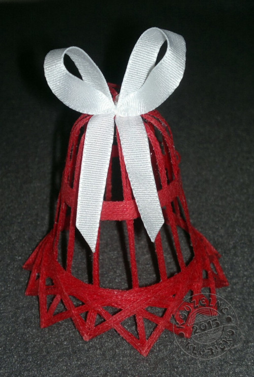 Zvonek ČERVENÝ 6 cm — foto 2