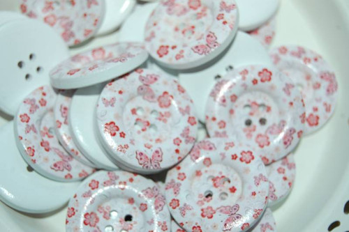 Dřevěný knoflík 30 mm — foto 2