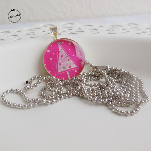 Xmas tree (pink) - přívěsek — foto 2