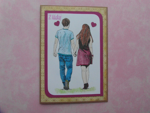 Přání valentýnské - zamilovaný pár — foto 3