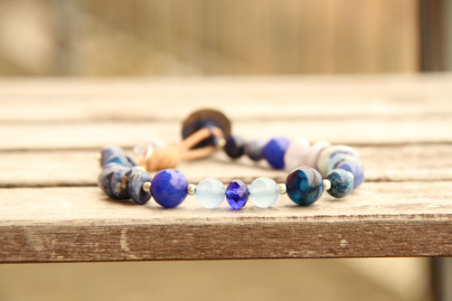 Bohemian náramok blue — foto 2