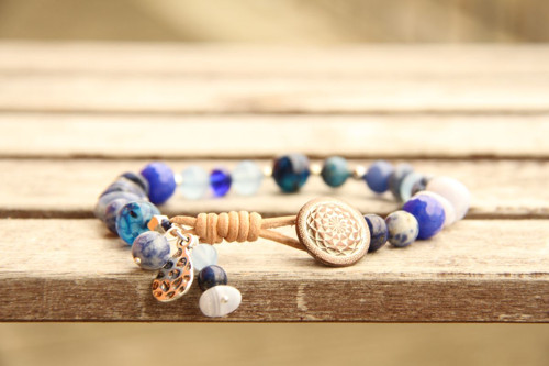 Bohemian náramok blue — foto 3