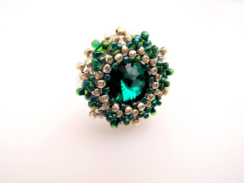 Swarovski prsten "Emerald & Gold"- dámský! — foto 2