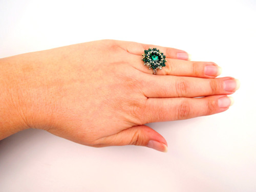 Swarovski prsten "Emerald & Gold"- dámský! — foto 3