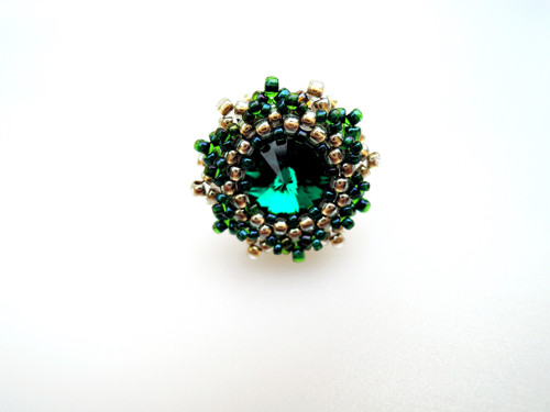 Swarovski prsten "Emerald & Gold"- dámský! — foto 4