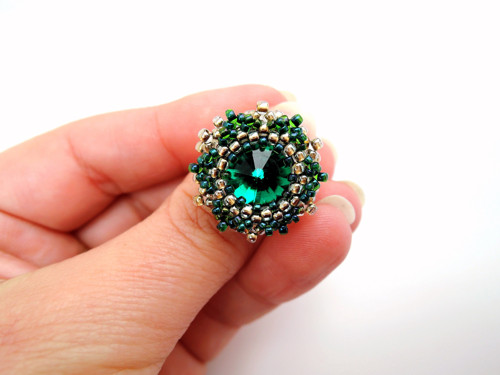 Swarovski prsten "Emerald & Gold"- dámský! — foto 5