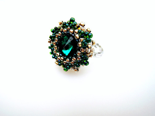 Swarovski prsten "Emerald & Gold"- dámský! — foto 6
