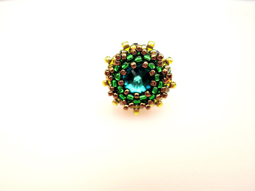 Swarovski prsten "Peacock colours"- dámský — foto 4