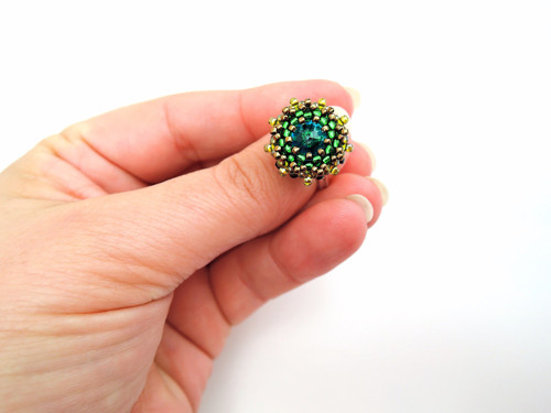 Swarovski prsten "Peacock colours"- dámský — foto 6