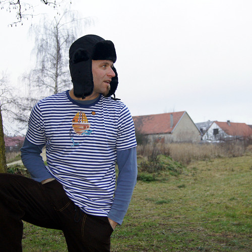 Malované triko loďka XL SKLADEM — foto 4