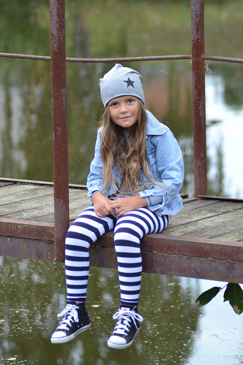 Pruhované legínky vel. 98 — foto 2