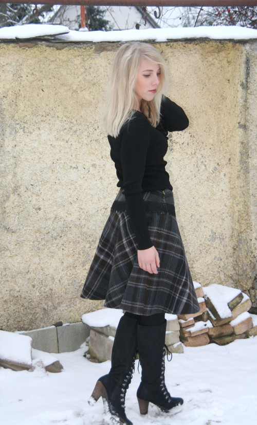 Zimní sukně kostka — foto 4