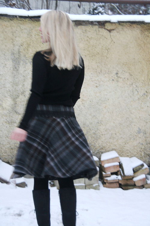 Zimní sukně kostka — foto 5