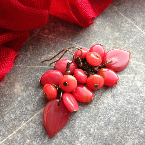 Jeřabinky - náušnice — foto 3