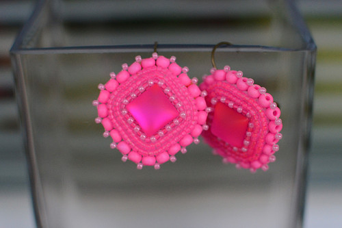 Náušnice "Neon - pink" — foto 5