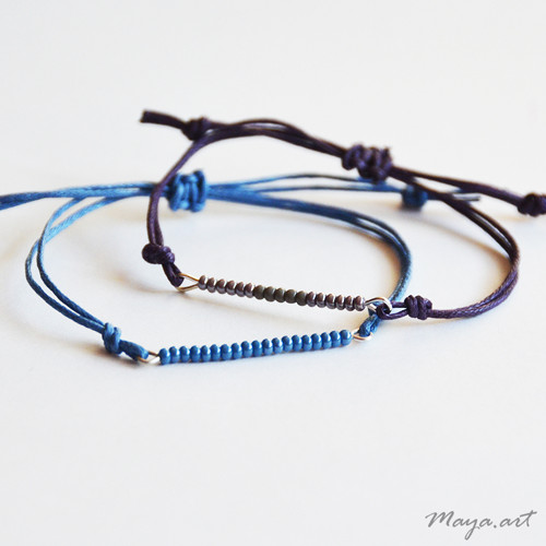 Modrý náramek "SIMPLE BRACELET" — foto 2