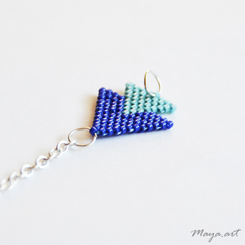 Modrý náramek "STITCHED BRACELET" — foto 2