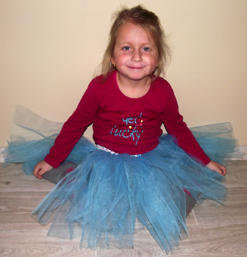 Tutu sukýnka- modrá -1-7let — foto 4