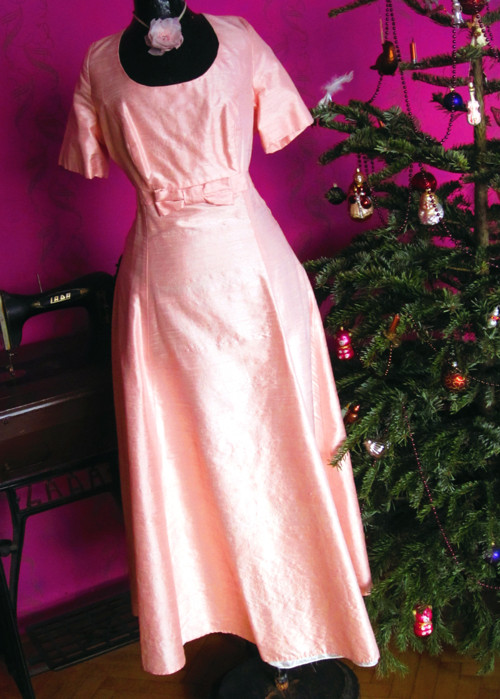 Šaty pink hedvábné jedinečné — foto 6