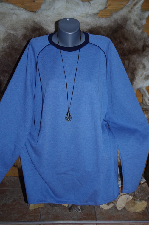 Mikina Modré Melé 4Xl — foto 2
