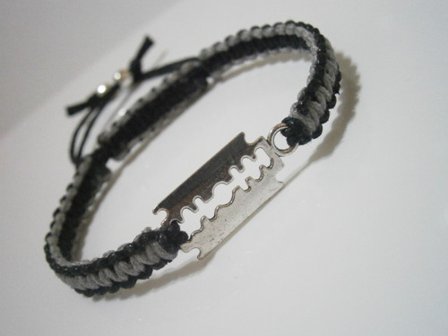 Náramek "Žiletka" - Unisex (macramé) — foto 4