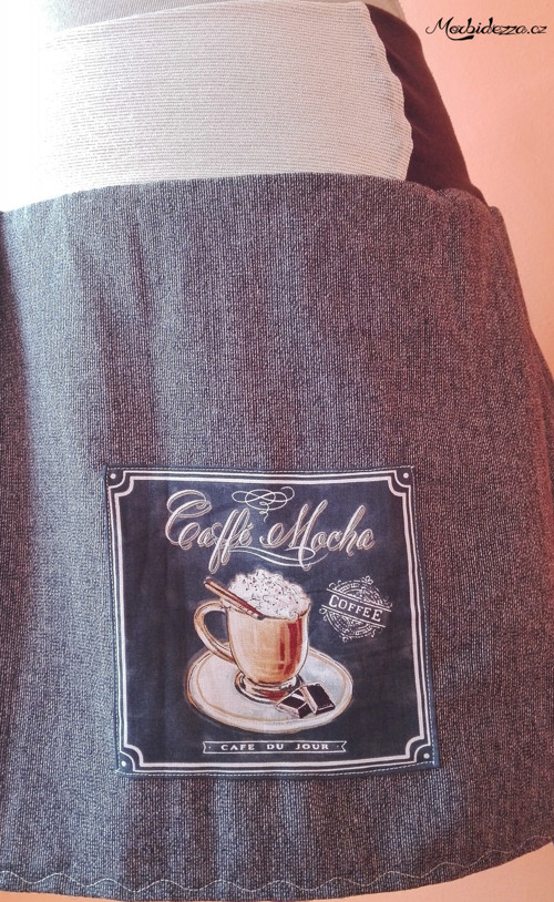 Teplá sukně s nášivkou Caffé Mocha — foto 2