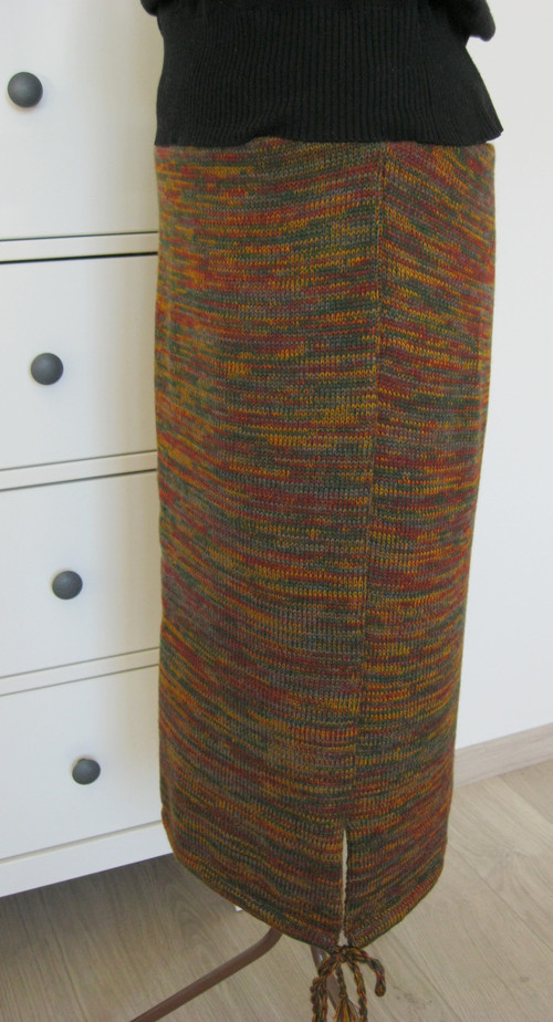 Pletená sukně - melírovaná — foto 3
