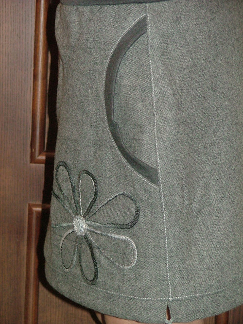 Tvíd s květem — foto 3