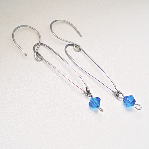 Capri blue (náušnice ocel) — foto 2