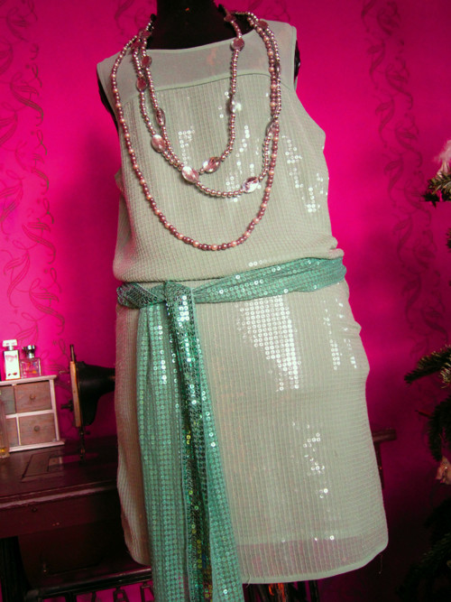 Šaty Great Gatsby green — foto 2