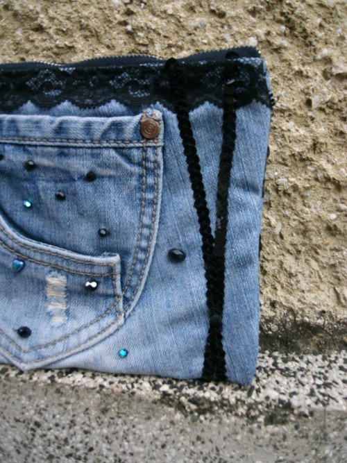 Taštička - " Denim drakulka" No. 1 — foto 2