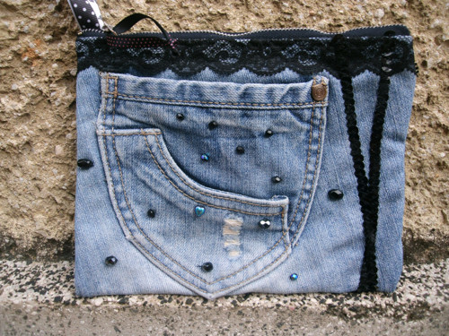 Taštička - " Denim drakulka" No. 1 — foto 4