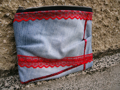 Taštička - " Denim Sia red" No. 2 — foto 3