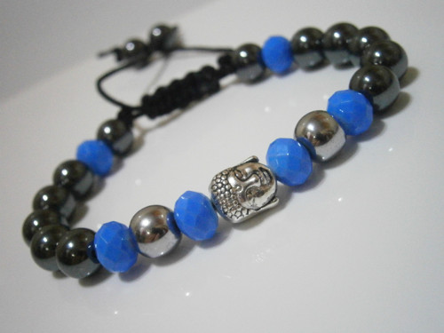 Náramek s Buddhou a Hematitem (Unisex) — foto 2