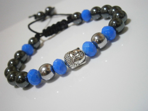 Náramek s Buddhou a Hematitem (Unisex) — foto 3