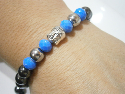 Náramek s Buddhou a Hematitem (Unisex) — foto 5