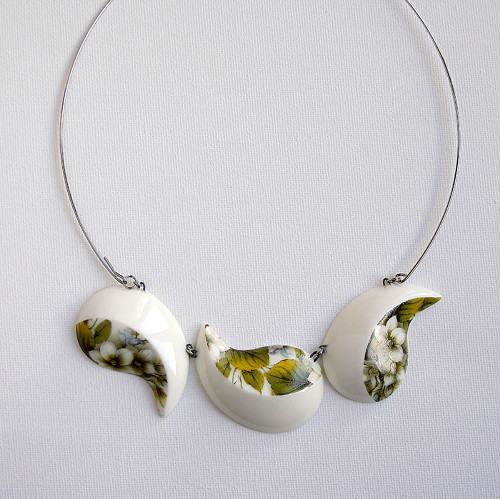 Leaves (porcelánový náhrdelník) — foto 4