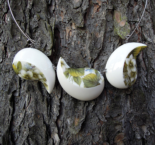 Leaves (porcelánový náhrdelník) — foto 6