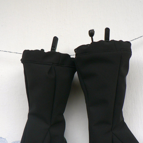 Teplé softshell rukavice černé — foto 3