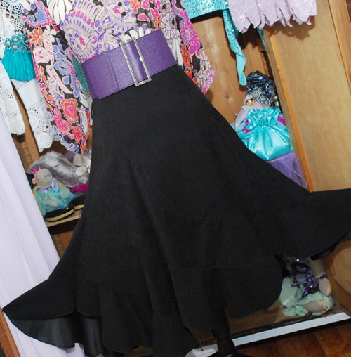 Nádherná elegantní sukně černá — foto 3