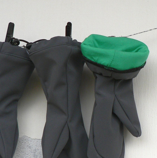 Softshell rukavice šedé - bambusová podšívka — foto 3