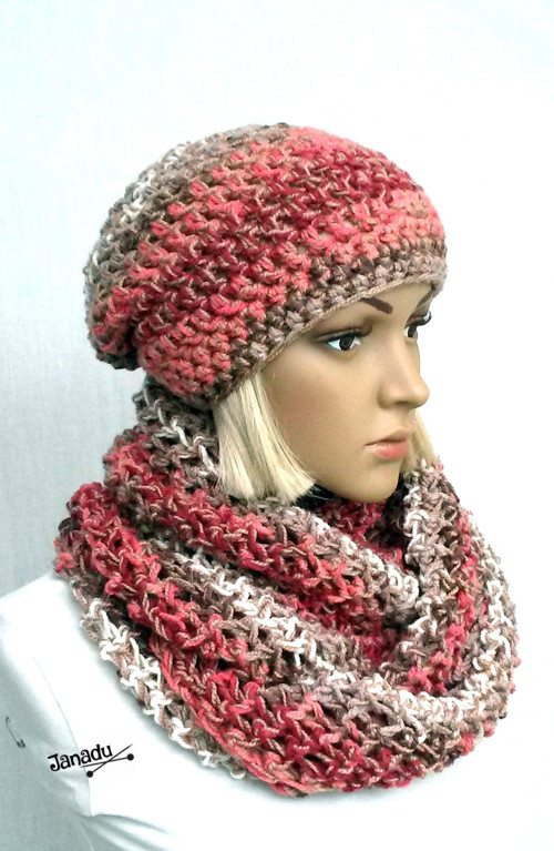 Nákrčník melír s oříškovou — foto 3