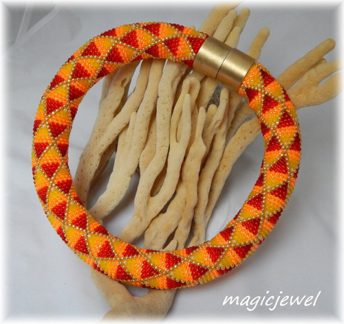 Sunshine » bead crochet rope — foto 2