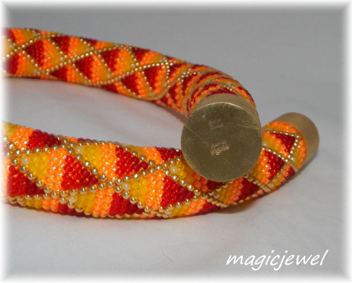 Sunshine » bead crochet rope — foto 4