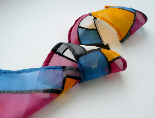 Pánská kravata - Piet Mondrian + šáteček — foto 5