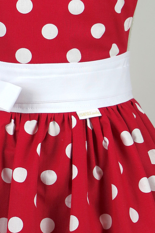 Šatová Kuchynská Zástera Retro Long Dots — foto 5