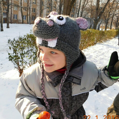 Dětská ušanka HROŠÍČEK ALÍČEK — foto 3